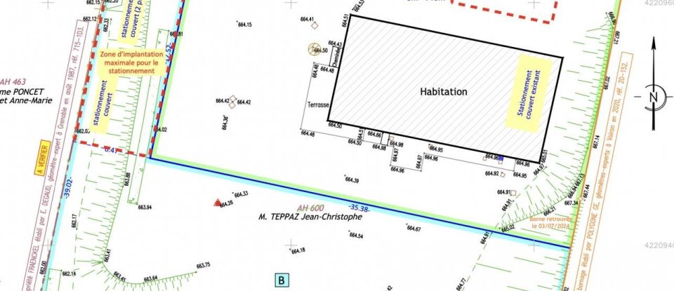 Terrain de 836 m² à Saint-Martin-d'Uriage (38410)