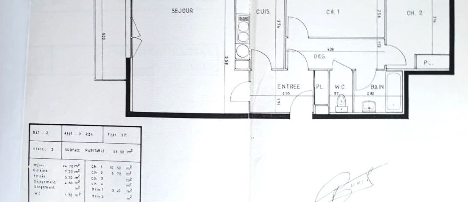 Appartement 3 pièces de 67 m² à Thiais (94320)