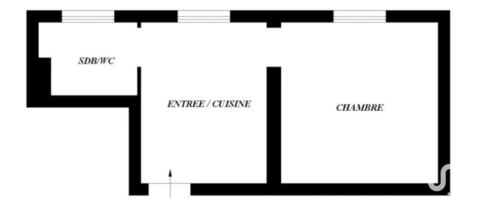 Appartement 2 pièces de 23 m² à Paris (75018)