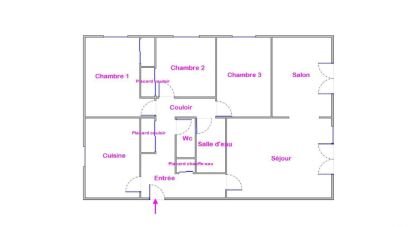 Appartement 4 pièces de 88 m² à Le Mans (72000)