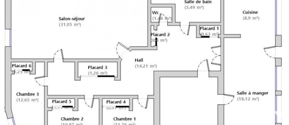 Appartement 4 pièces de 120 m² à Bourg-en-Bresse (01000)