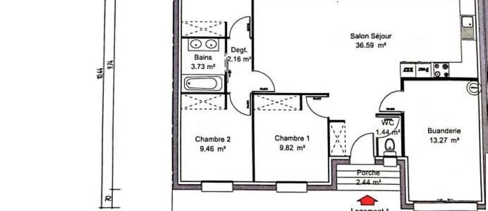 Maison 4 pièces de 80 m² à Bompas (66430)