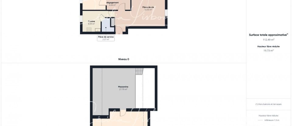 Duplex 3 rooms of 97 m² in Saint-Valérien (89150)