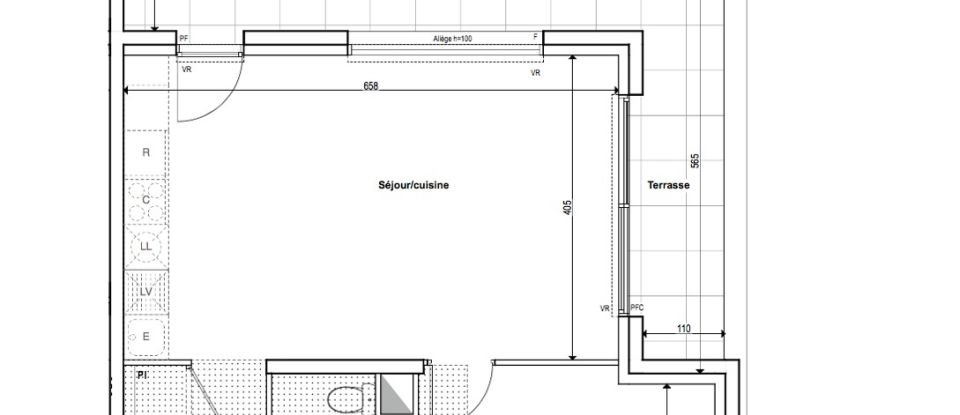 Appartement 2 pièces de 50 m² à Aix-en-Provence (13100)