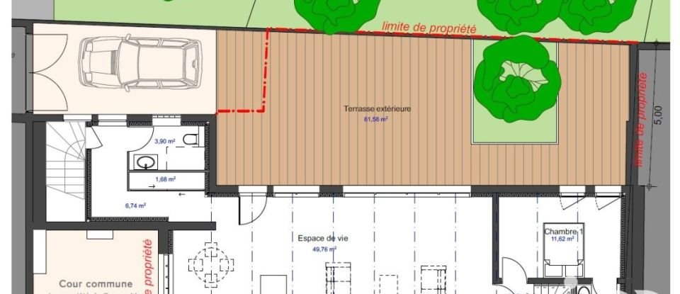 Immeuble de 154 m² à Lyon (69008)