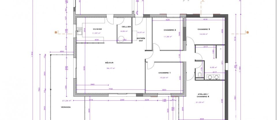 Maison traditionnelle 7 pièces de 160 m² à Carcans (33121)