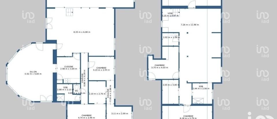 Maison 8 pièces de 299 m² à Fouchères (10260)