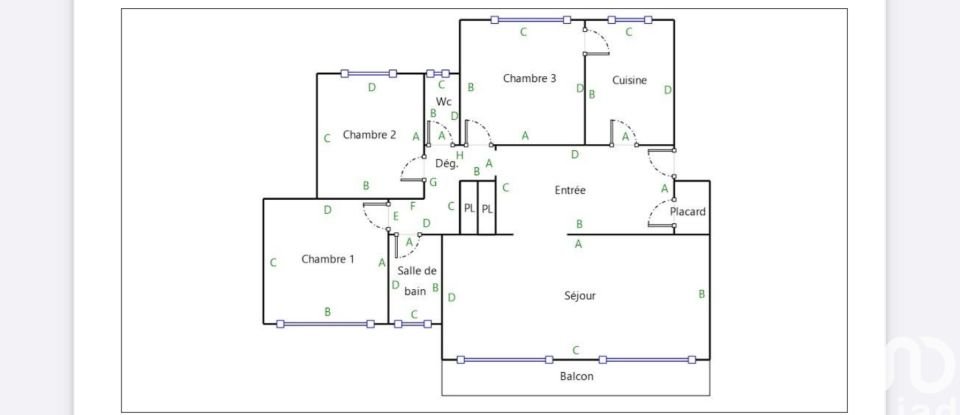 Apartment 4 rooms of 103 m² in Nancy (54000)