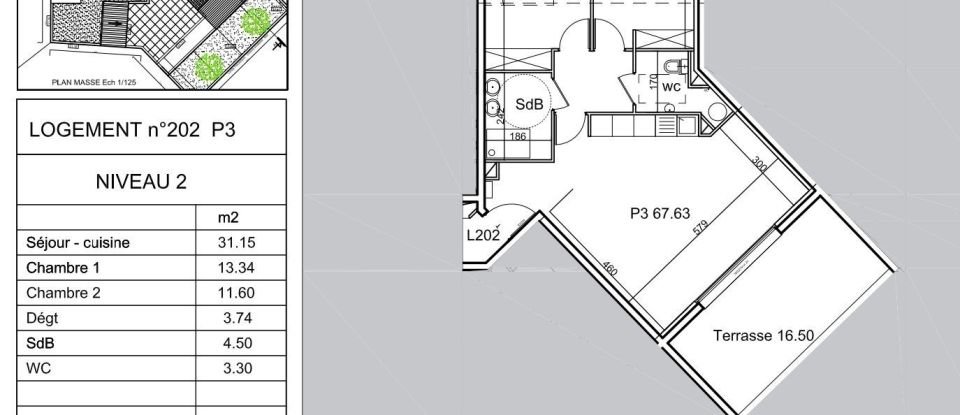 Appartement 2 pièces de 51 m² à Nîmes (30000)