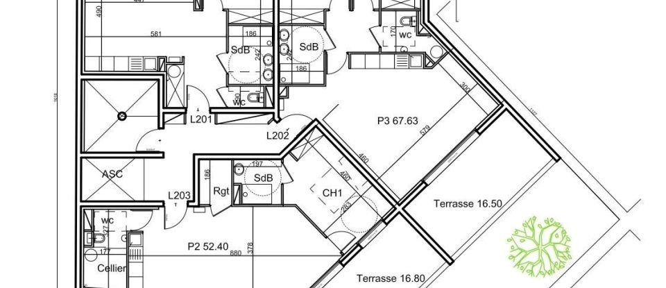 Apartment 3 rooms of 75 m² in Nîmes (30000)