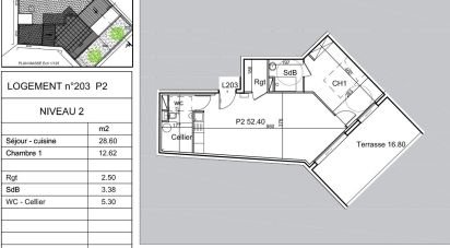 Appartement 2 pièces de 60 m² à Nîmes (30000)