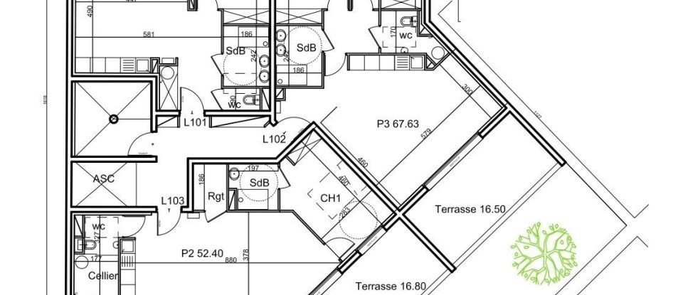 Appartement 2 pièces de 60 m² à Nîmes (30000)