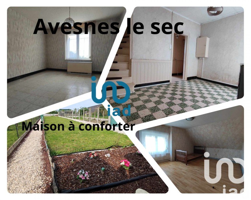 Village house 4 rooms of 78 m² in Avesnes-le-Sec (59296)