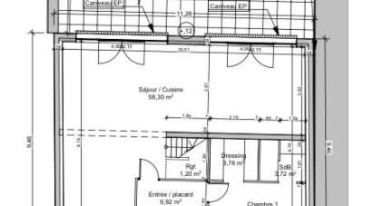 Land of 308 m² in Taissy (51500)