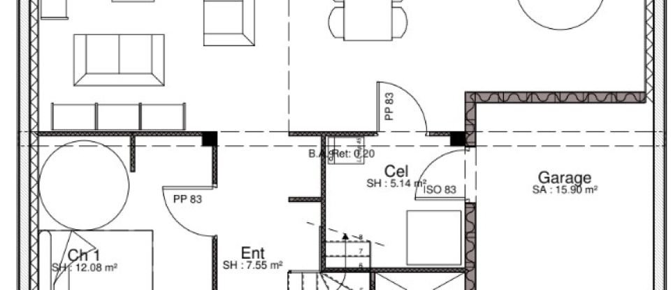 Maison traditionnelle 7 pièces de 125 m² à Chaingy (45380)