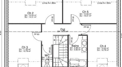 Maison traditionnelle 7 pièces de 125 m² à Chaingy (45380)