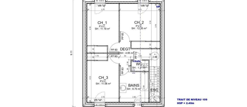 Land of 234 m² in Vertou (44120)