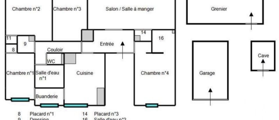 Apartment 5 rooms of 115 m² in Hauts de Bienne (39400)