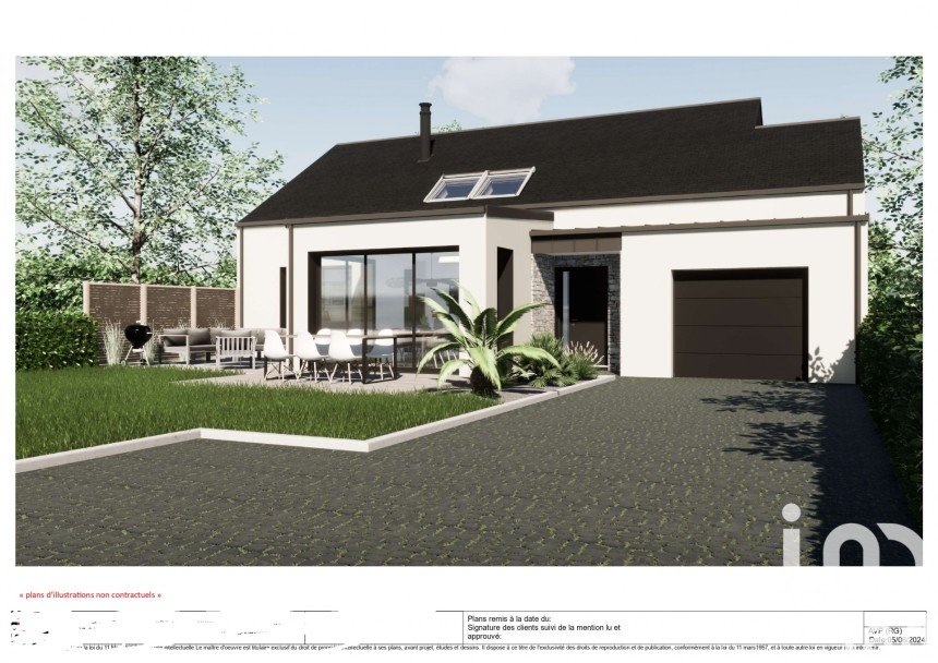 Land of 440 m² in Baulon (35580)