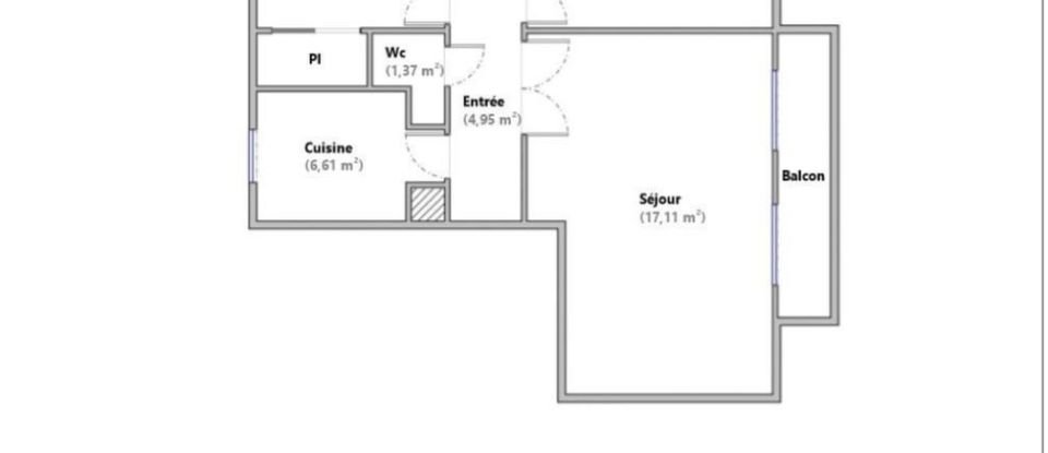 Apartment 3 rooms of 52 m² in Mitry-Mory (77290)