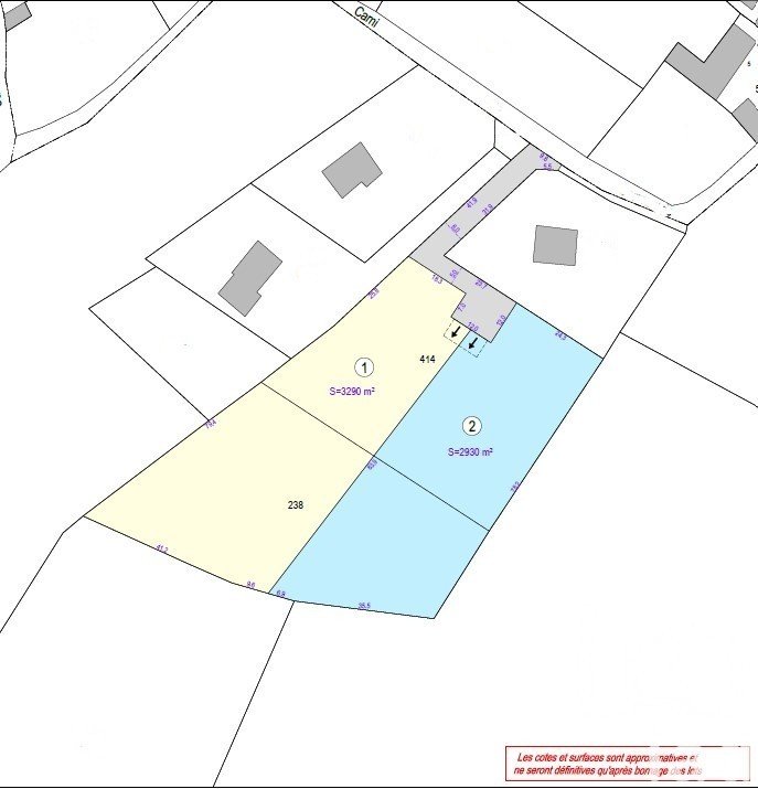 Land of 3,290 m² in Maspie-Lalonquère-Juillacq (64350)