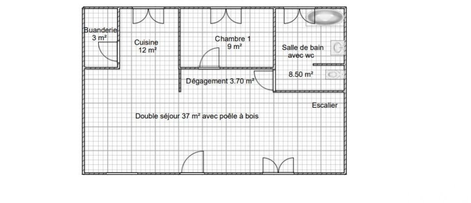 House 6 rooms of 113 m² in Mesnils-sur-Iton (27240)