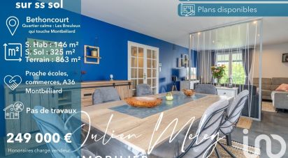 House 9 rooms of 146 m² in Bethoncourt (25200)