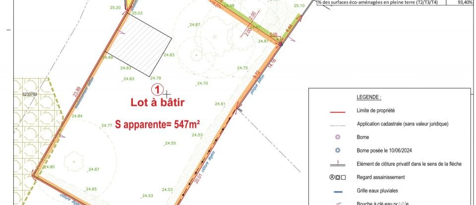 Terrain de 547 m² à Nantes (44200)