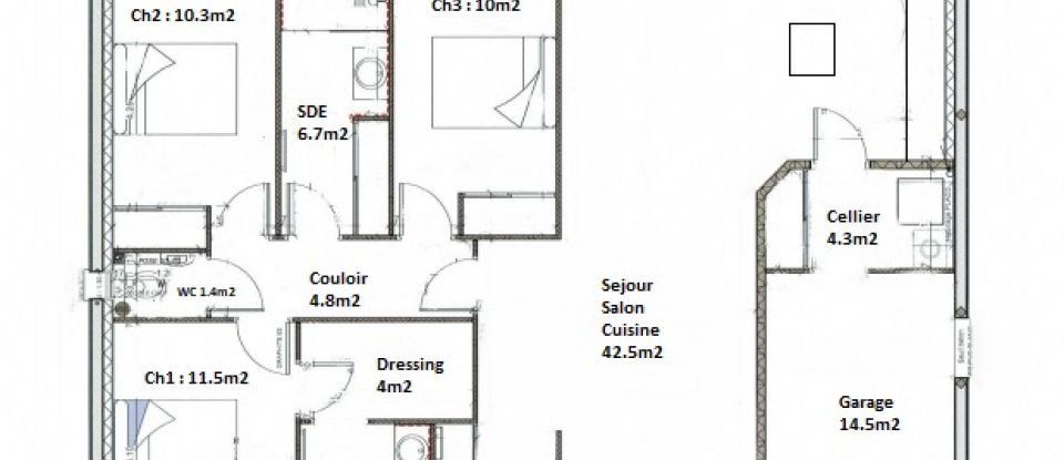 Maison 5 pièces de 100 m² à Talmont-Saint-Hilaire (85440)