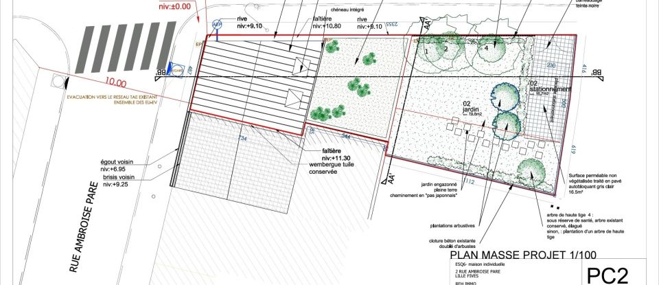 Land of 175 m² in Lille (59800)