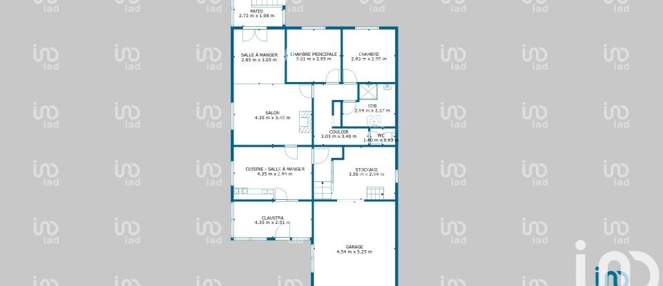 Maison 4 pièces de 70 m² à Puymoyen (16400)