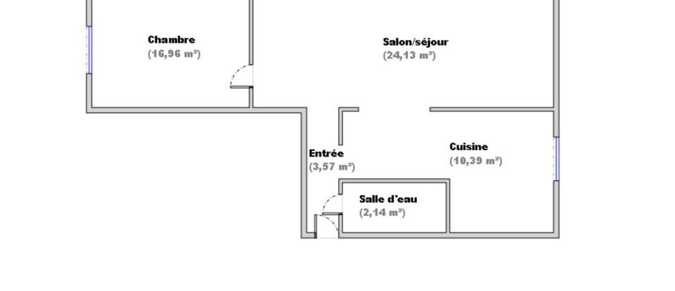 Appartement 2 pièces de 57 m² à Saint-Étienne (42000)