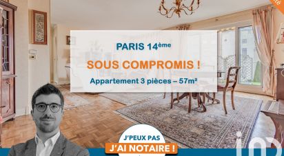 Appartement 3 pièces de 57 m² à Paris (75014)