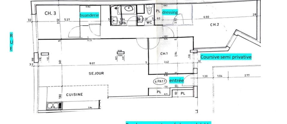 Appartement 4 pièces de 96 m² à Rueil-Malmaison (92500)