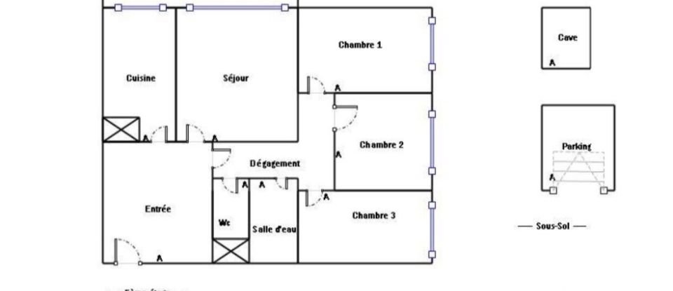 Apartment 4 rooms of 65 m² in Vitry-sur-Seine (94400)