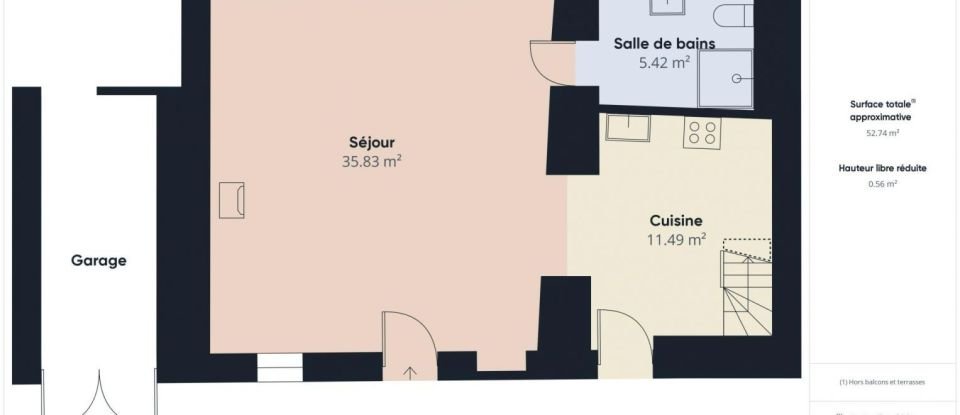 Maison 2 pièces de 75 m² à Chambourg-sur-Indre (37310)