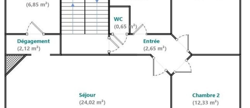 Apartment 3 rooms of 65 m² in Colombes (92700)