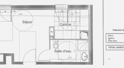 Studio 1 pièce de 26 m² à Vanves (92170)