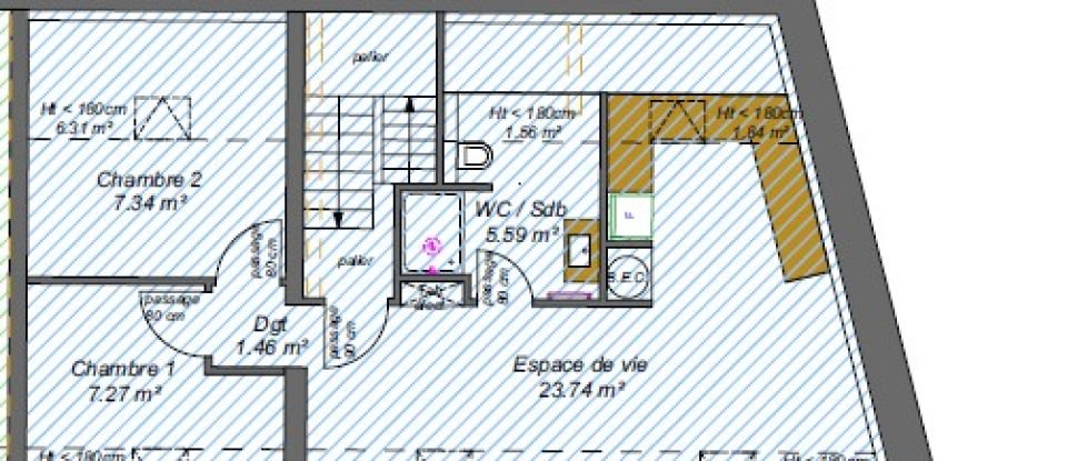 Block of flats in Saint-Fargeau-Ponthierry (77310) of 110 m²