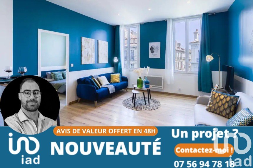 Appartement 2 pièces de 38 m² à Marseille (13001)