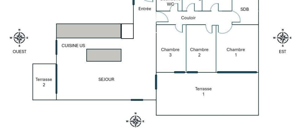 Apartment 4 rooms of 96 m² in Charbonnières-les-Bains (69260)