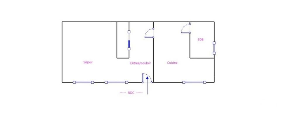 Studio 1 pièce de 23 m² à Saint-Denis (93200)