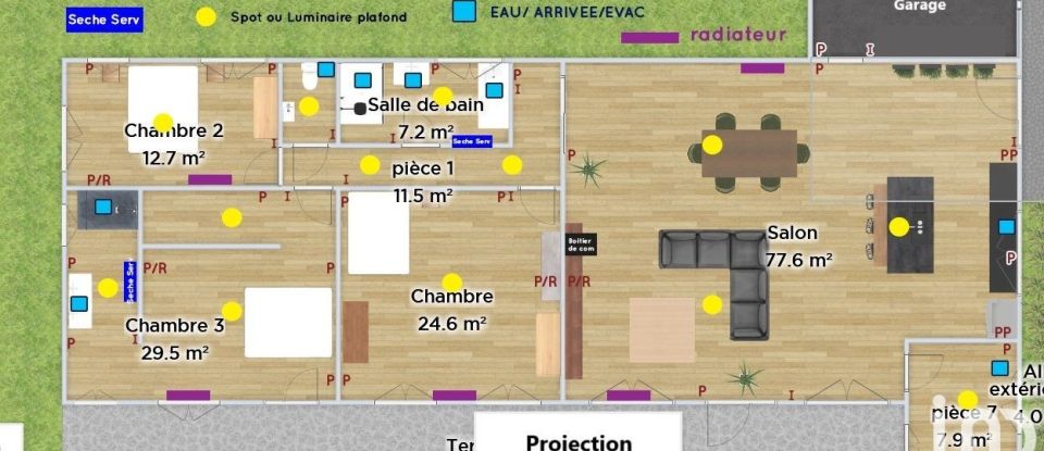 House 6 rooms of 170 m² in Saint-Hubert (57640)