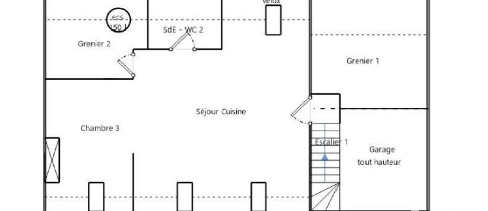 Maison traditionnelle 5 pièces de 110 m² à Moëlan-sur-Mer (29350)