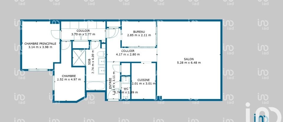 Loft 4 pièces de 92 m² à Paris (75011)