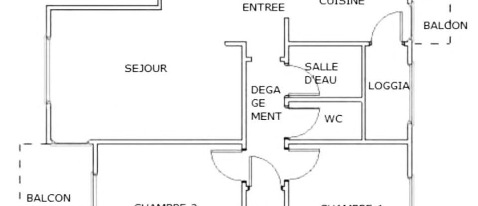 Appartement 3 pièces de 57 m² à Biarritz (64200)