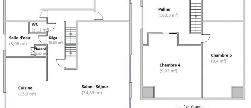 Maison traditionnelle 7 pièces de 169 m² à Betton (35830)