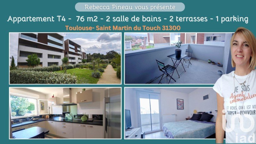 Appartement 4 pièces de 76 m² à Toulouse (31300)