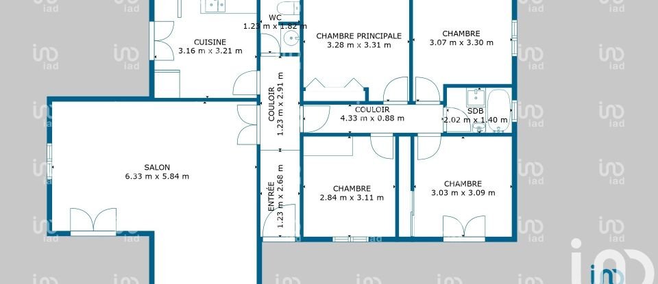 Maison traditionnelle 5 pièces de 102 m² à Saint-Saturnin-lès-Avignon (84450)