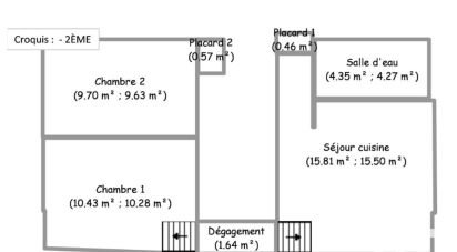 Appartement 3 pièces de 42 m² à Biarritz (64200)